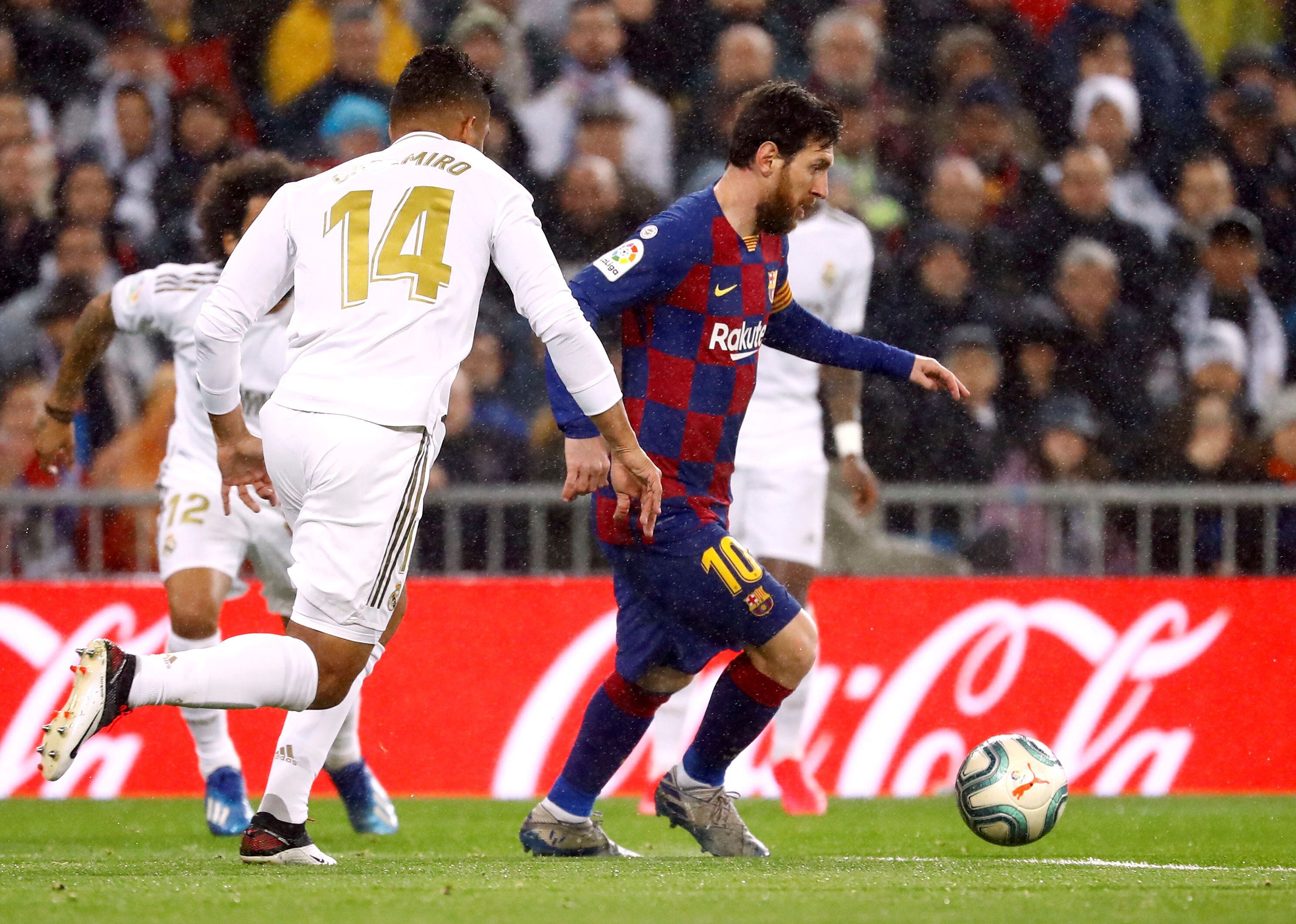 Messi lleva algunos partidos sin goles ni asistencias ante Real Madrid (REUTERS)