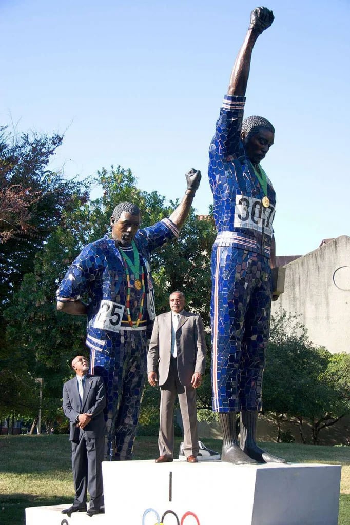 El monumento en la Universidad de San José State que inmortaliza el Black Power