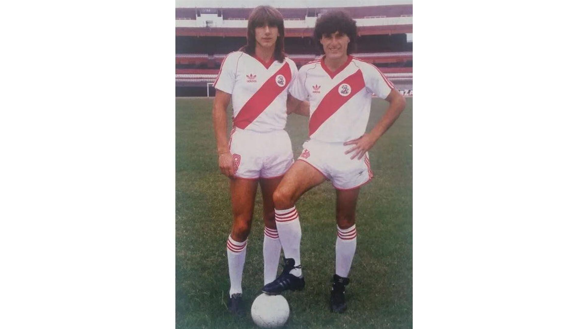 Ricardo Gareca y Óscar Ruggeri en River Plate. | Foto: Difusión