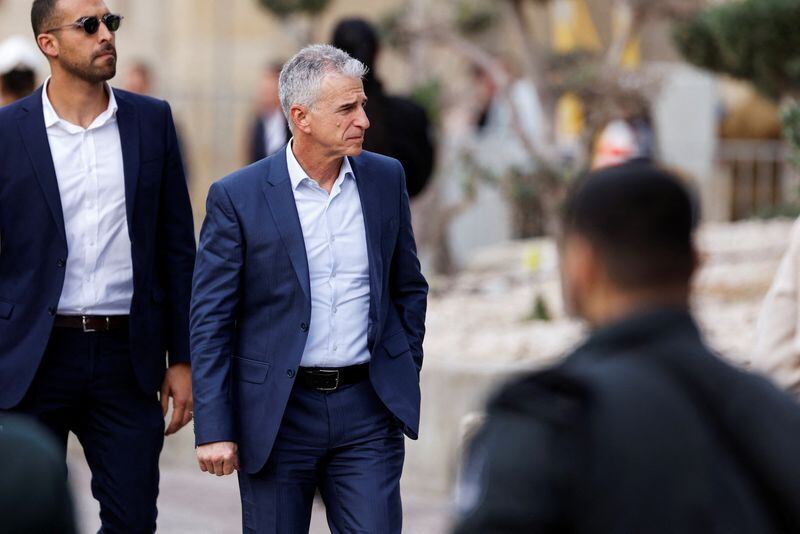 David Barnea, jefe del Mossad, en una ceremonia en el Ministerio de Defensa de Israel en Tel Aviv. Ene 16, 2023. REUTERS/Amir Cohen/Archivo