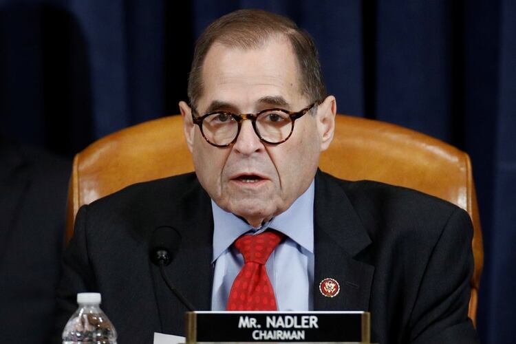 El presidente del Comité Judicial de la Cámara de Representantes, Jerrold Nadler. Foto: Patrick Semansky/Pool via REUTERS