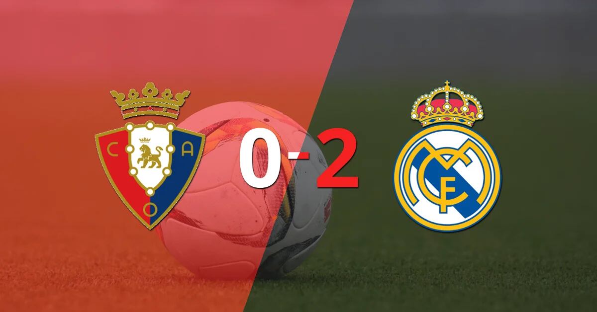 Real Madrid, away from home, beat Osasuna 2-0