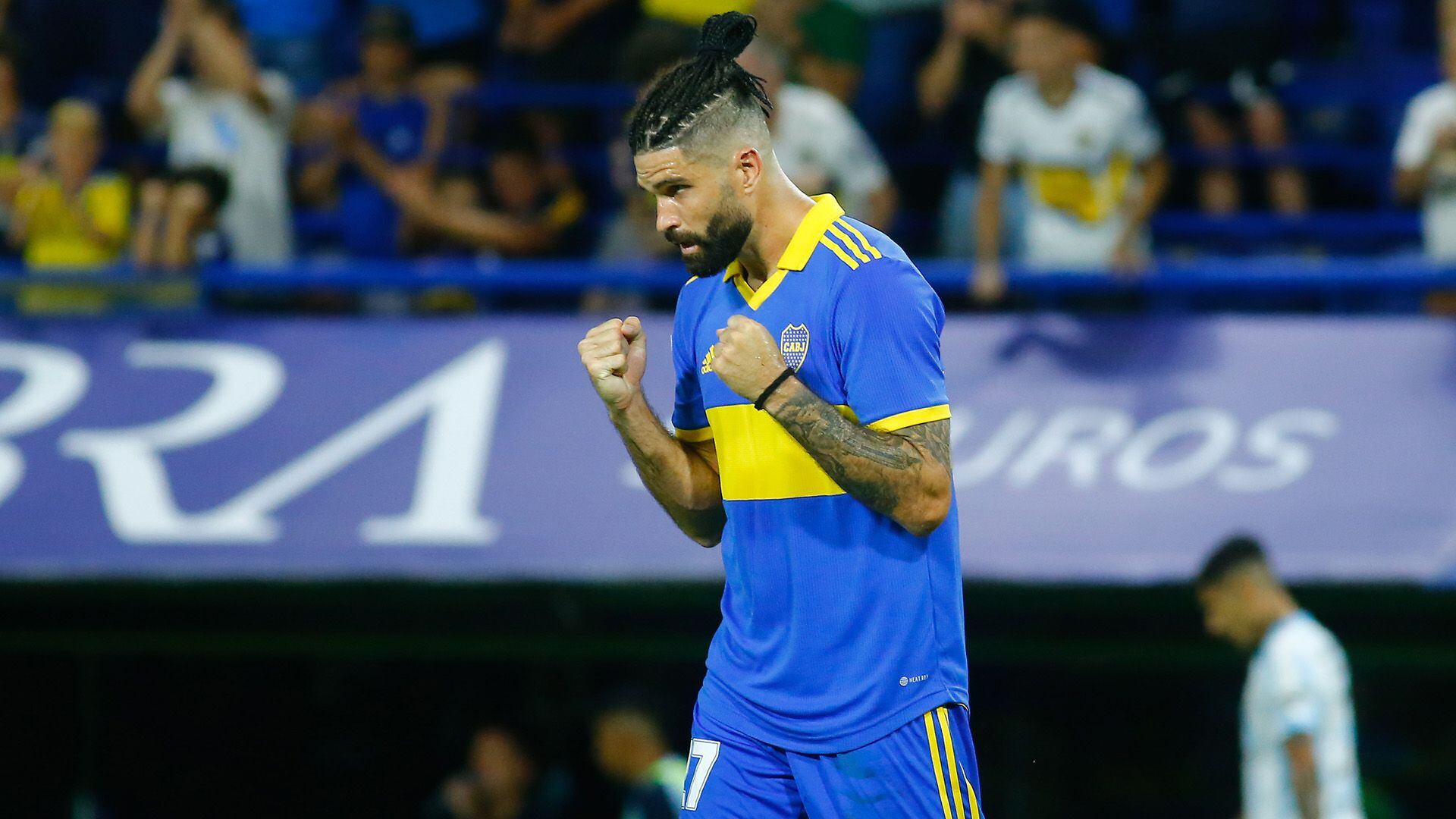 Nicolás Orsini en Boca Juniors, en el partido ante Atlético Tucumán, el 29/01/2023 (@fotobairesarg)