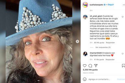 Otros cibernautas también coincidieron con la postura de que la apariencia natural de Verónica Castro era algo muy admirable (Foto: Instagram @sueltalasopatv)