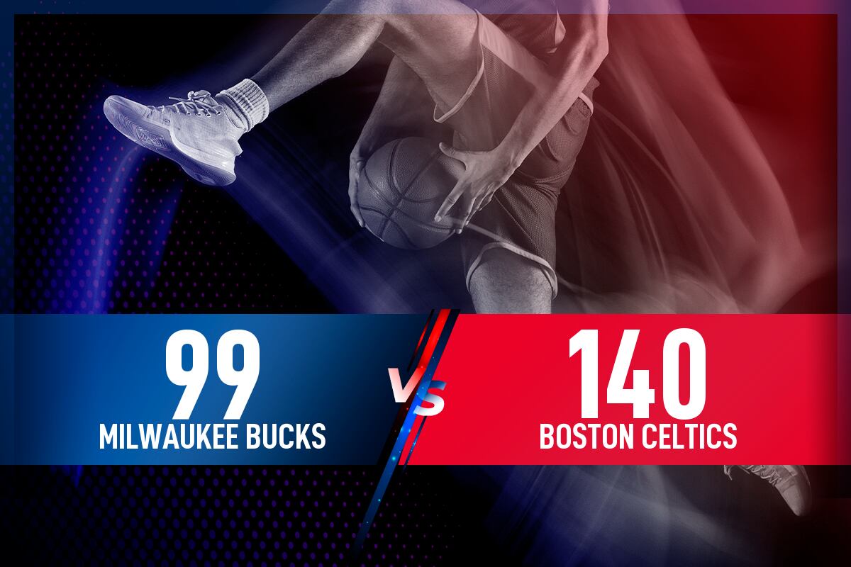Milwaukee Bucks - Boston Celtics: Resultado, resumen y estadísticas en directo del partido de la NBA