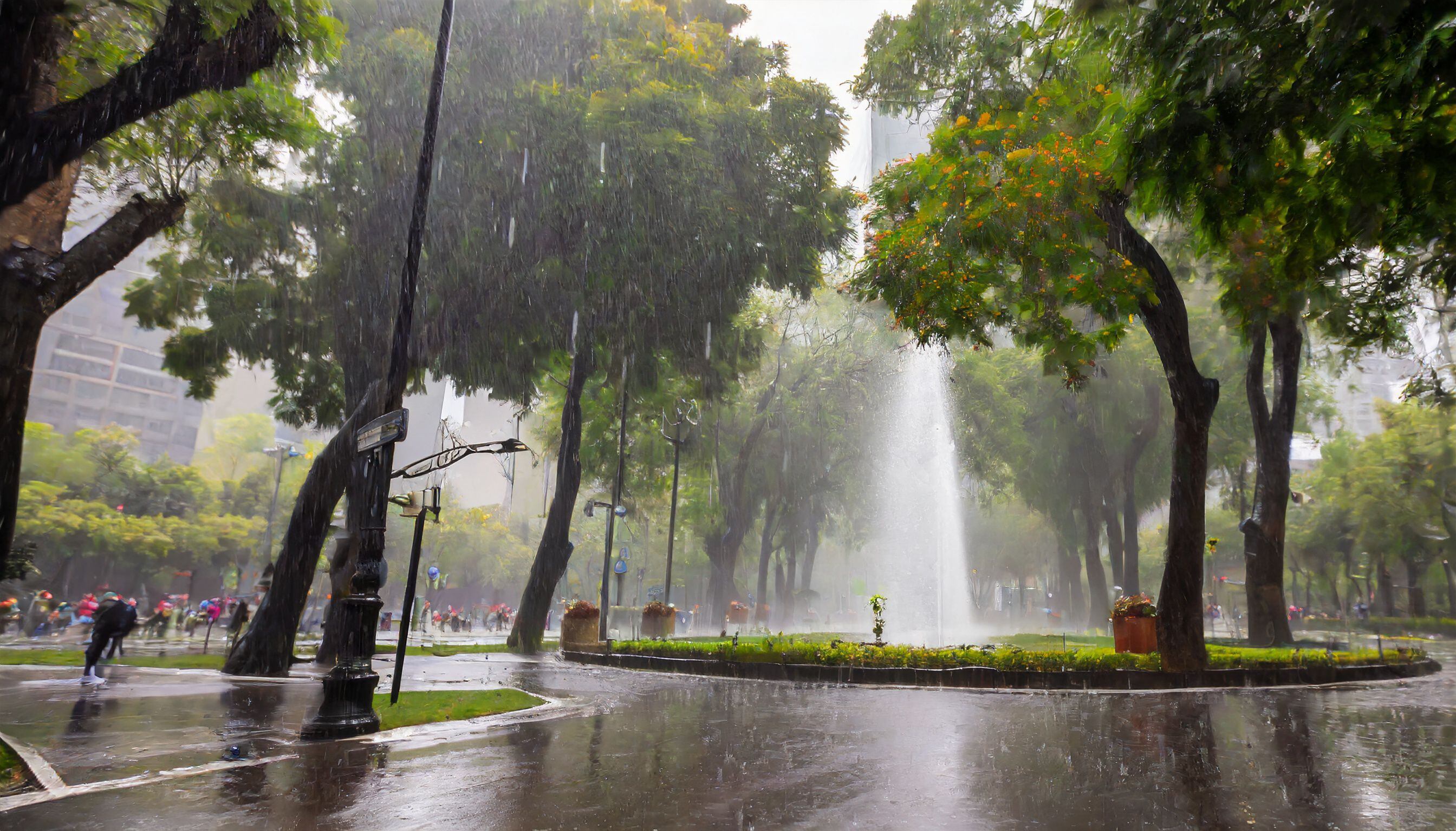 Esta imagen muestra lluvia intensa y viento furioso en México, un recordatorio de la poderosa y a veces devastadora fuerza de la naturaleza. - (Imagen ilustrativa Infobae)