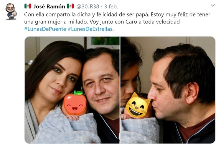 El actualmente empresario cervecero compartió la alegría de convertirse en padre (Foto: Twitter)