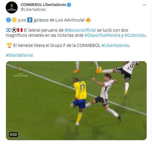 Conmebol destacó goles de Luis Advíncula