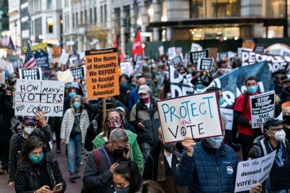 Marcha para "proteger el voto", en Manhattan (Reuters)