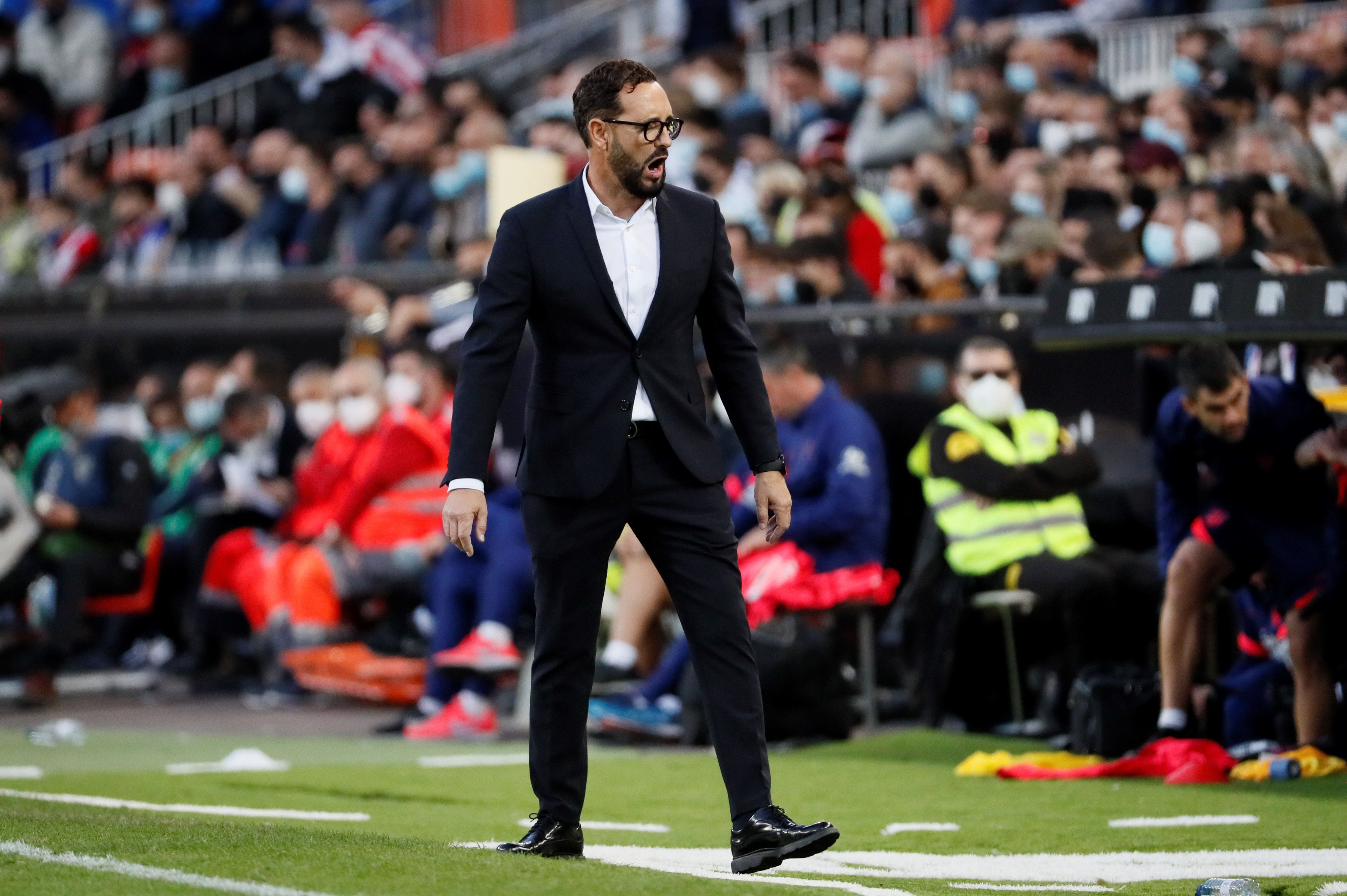 El entrenador del Valencia, José Bordalás, en una imagen de archivo. EFE/ Biel Aliño