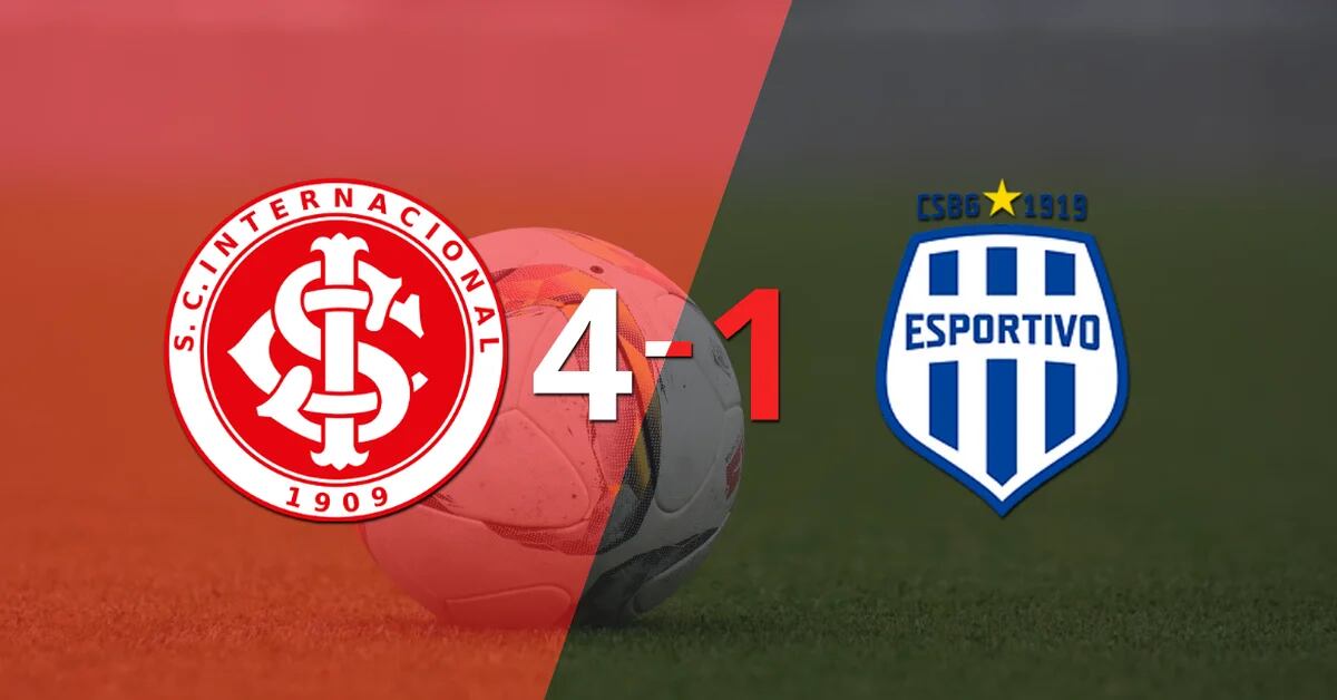 Quiet victory of Internacional by 4-1 against Esportivo