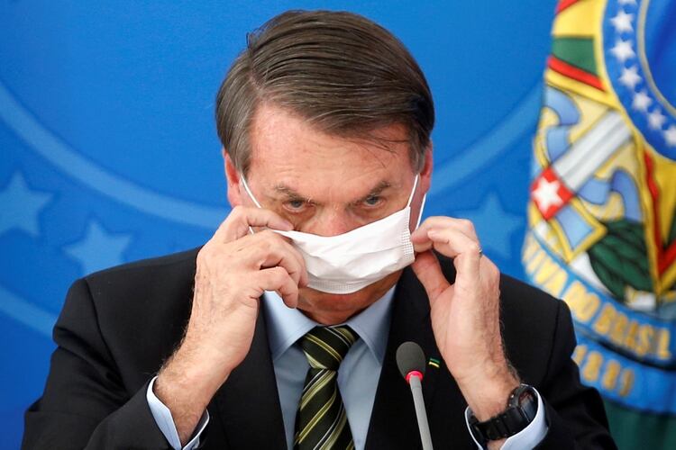 Bolsonaro durante la conferencia de prensa del miércoles (REUTERS/Adriano Machado)
