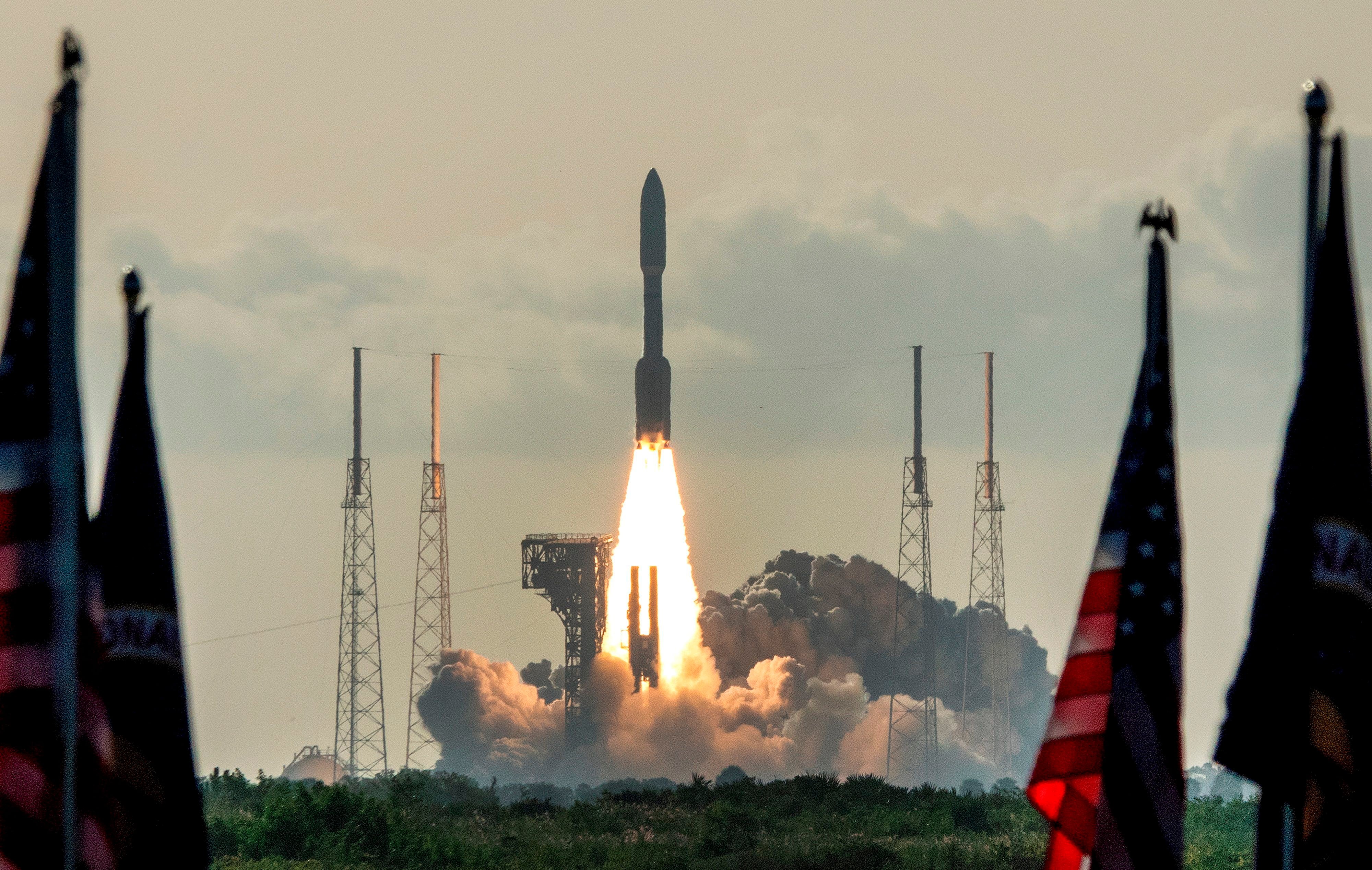 La primera ventana para el lanzamiento de la cápsula Orión a bordo de un cohete de Space Launch System (SLS) desde Cabo Cañaveral (Florida) va del 12 al 27 de febrero. Fotografía de archivo. EFE/Cristobal Herrera-Ulashkevich