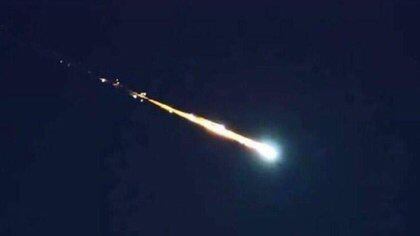 Una bola de meteoritos que se eleva por el cielo de México. 