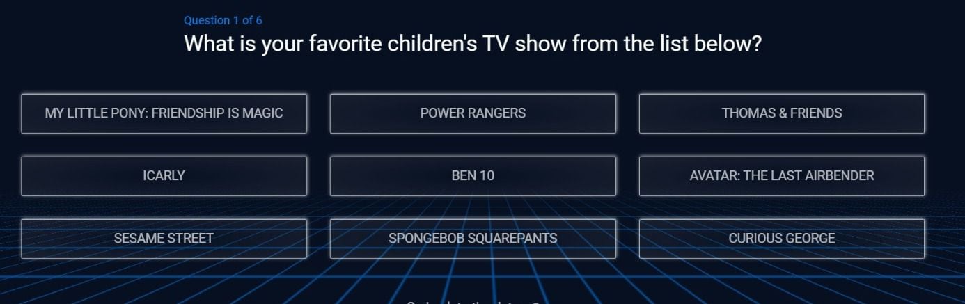 Aquí se pregunta por el show de televisión favorito, por ejemplo. (Google)