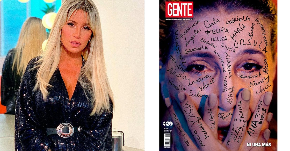 Florencia Peña defended herself from criticism for a cover she made about gender violence: “We try to raise awareness”
