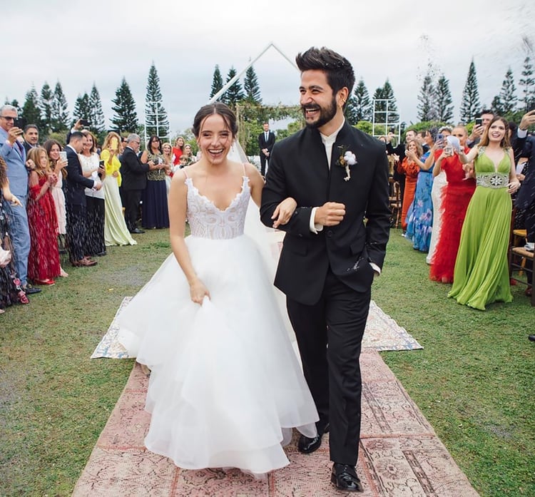 Evaluna Montaner se mostró feliz junto a su flamante marido, el cantante Camilo (Instagram)