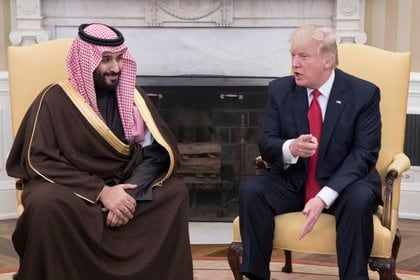 Trump protegió al príncipe heredero saudí en el caso Khashoggi. EFE/Michael Reynolds.
