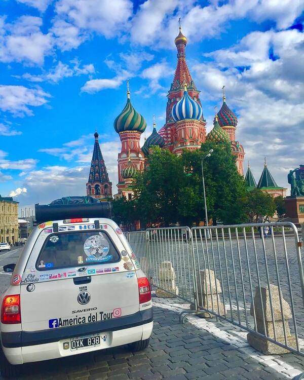 Hace unos dÃ­as llegaron a Rusia para seguir a la selecciÃ³n argentina durante el Mundial (Foto: Facebook America del Tour)