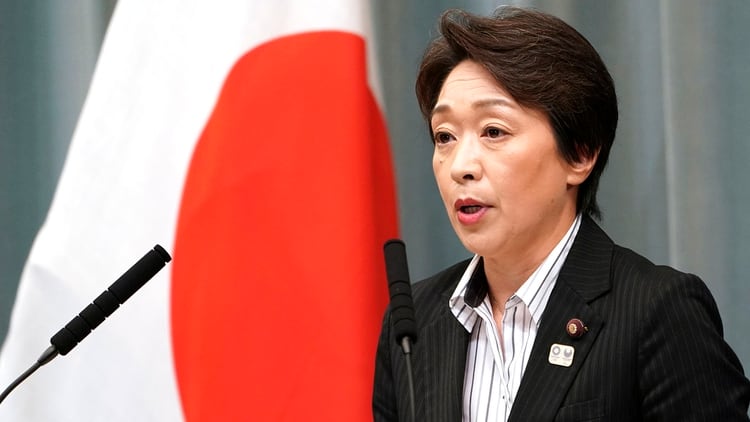 Seiko Hashimoto habló sobre el presente de la organización de los Juegos Olímpicos (AP Photo/Eugene Hoshiko, File)