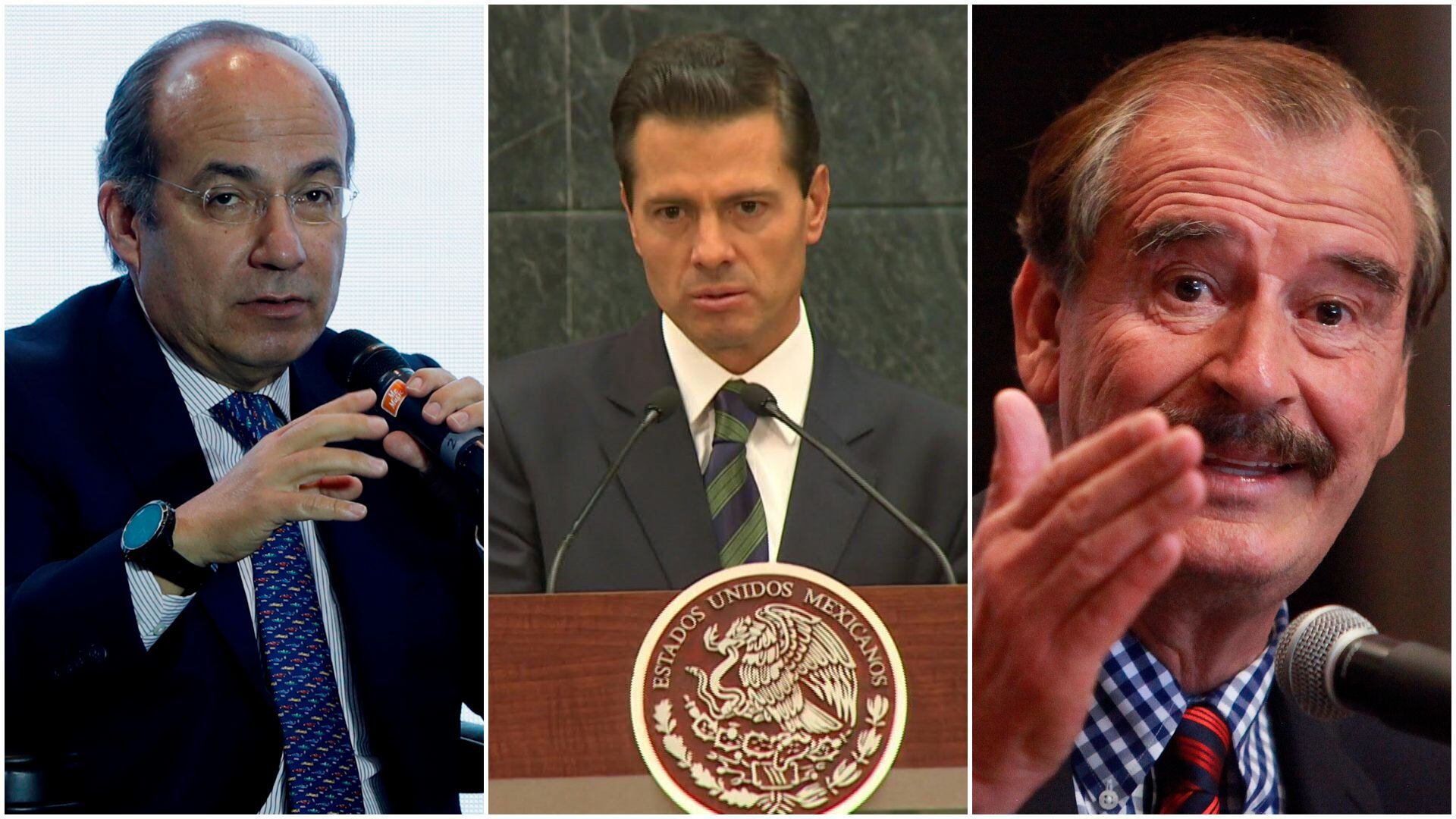 Enrique Peña Nieto - Vicente Fox - Felipe Calderón - México - 11 febrero