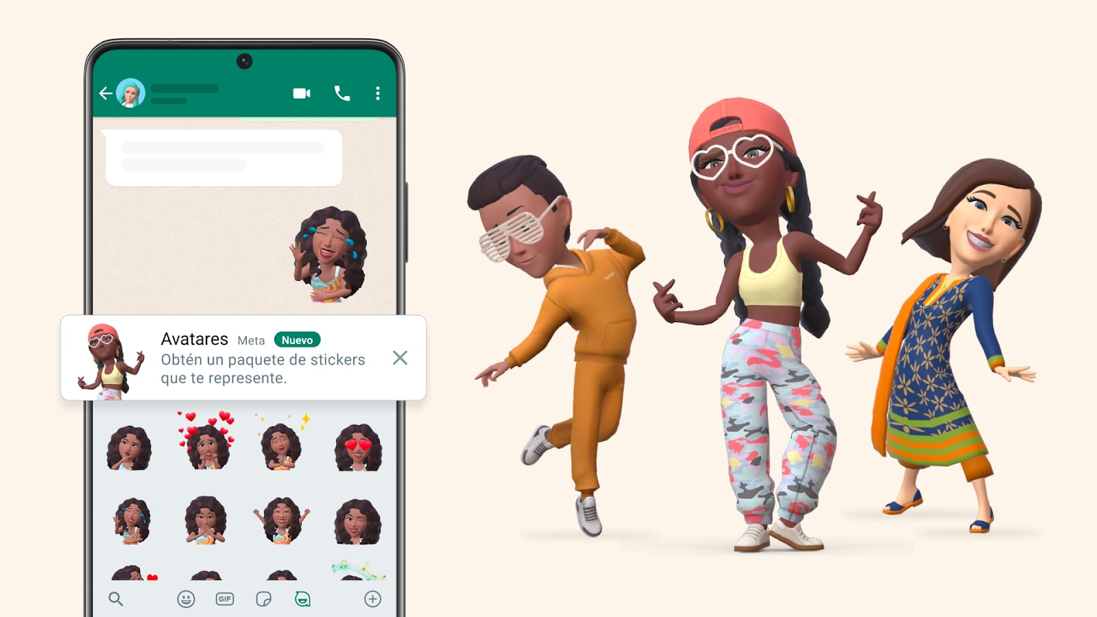 WhatsApp quiere que avatares más útiles con esta novedad que viene en camino (Meta)