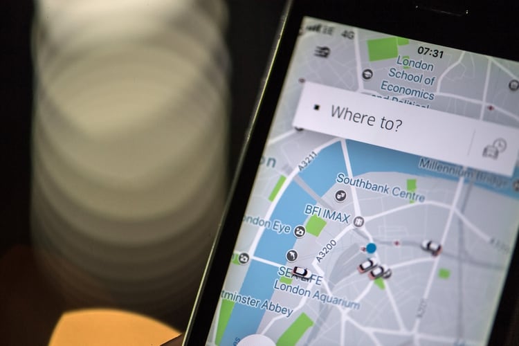 App de Uber Technologies Inc. . Foto: Chris J. Ratcliffe/Bloomberg