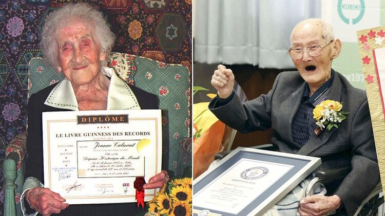 Jeanne Calment y Chitetsu Watanabe, fueron reconocidos como las personas más longevas del mundo
