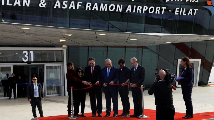 Netanyahu inauguró el aeropuerto Ilan y Asaf Ramon (Reuters)