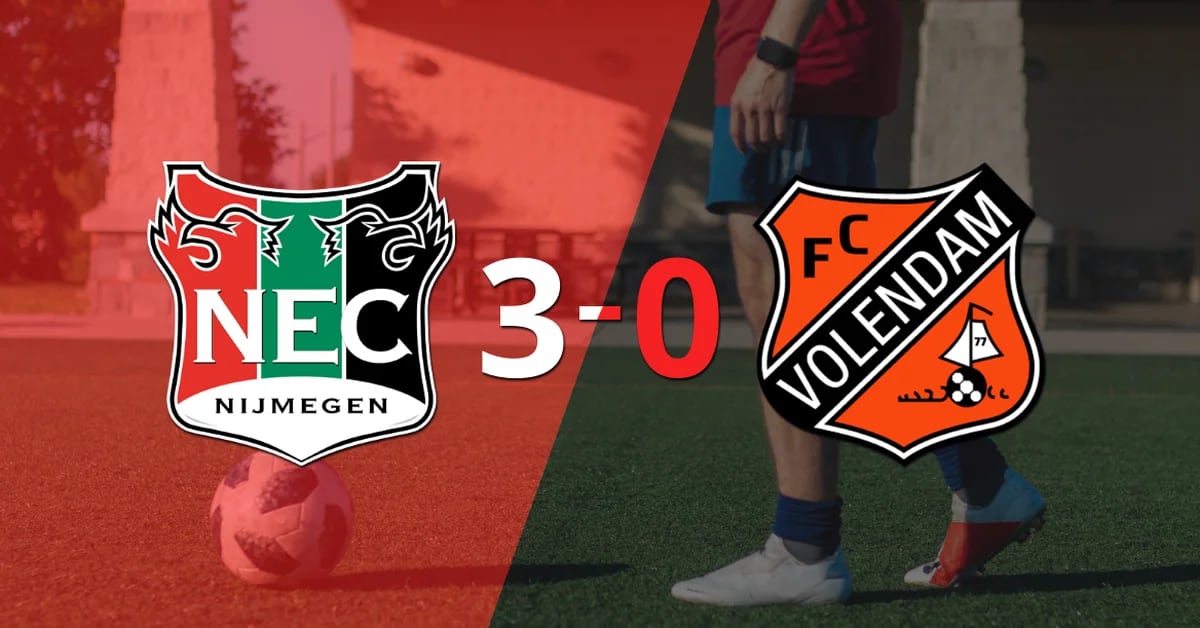 FC Volendam were easily dominated and lost 3-0 against NEC
