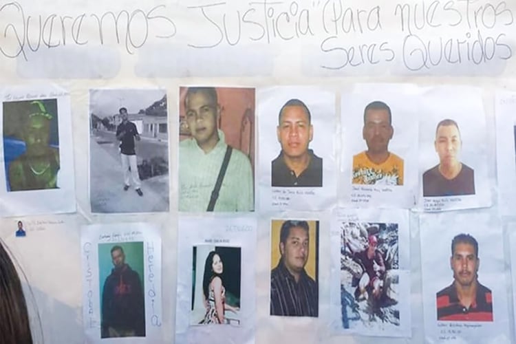 Víctimas de la Masacre de Tumeremo de 2016 (Crédito: runrun.es)