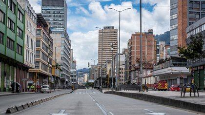 Bogotá en cuarentena estricta. Foto: Alcaldía de Bogotá.