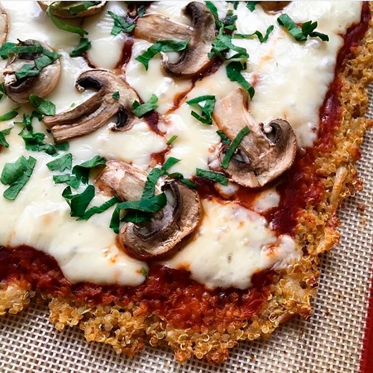 Pizza de quinoa