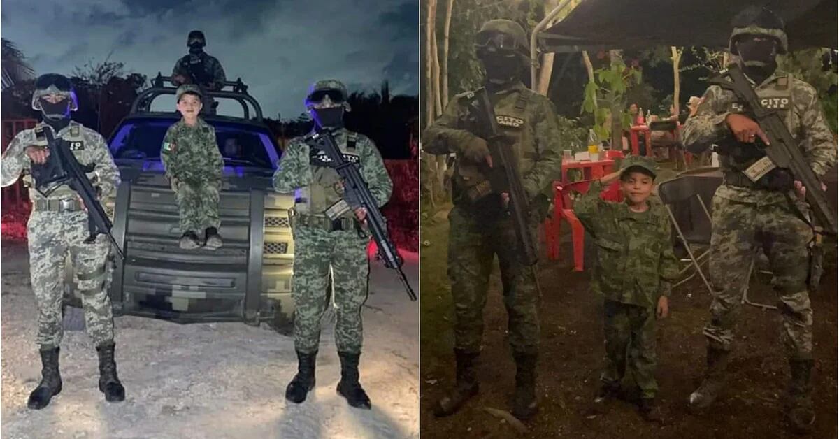 The Boy Had an Army-Themed Birthday Party and He Was Surprised by Alleged SEDENA Members