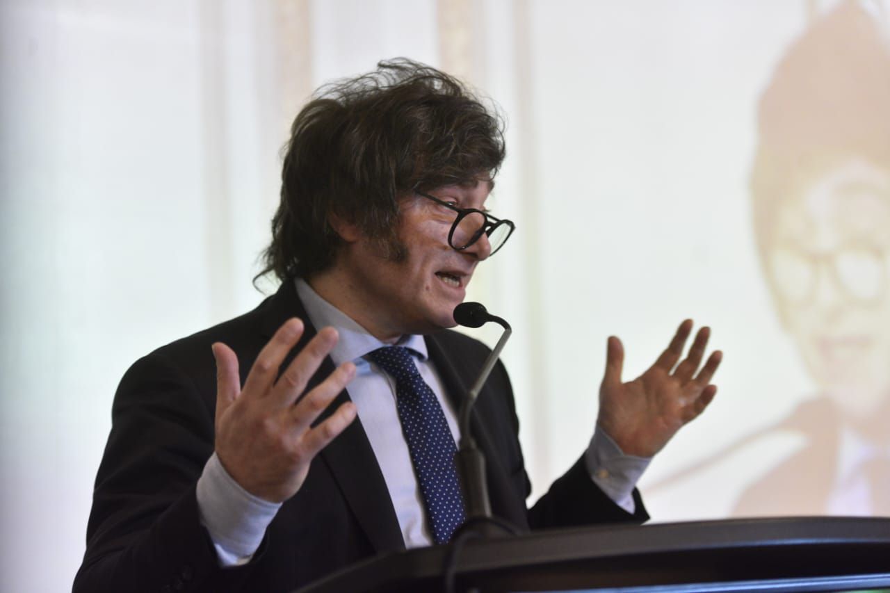 Javier Milei en el 9° edición del Latam Economic Forum (Adrián Escandar)