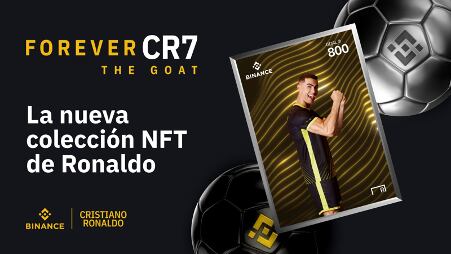 Cristiano Ronaldo y Binance lanzan colección de NFT. (Binance)