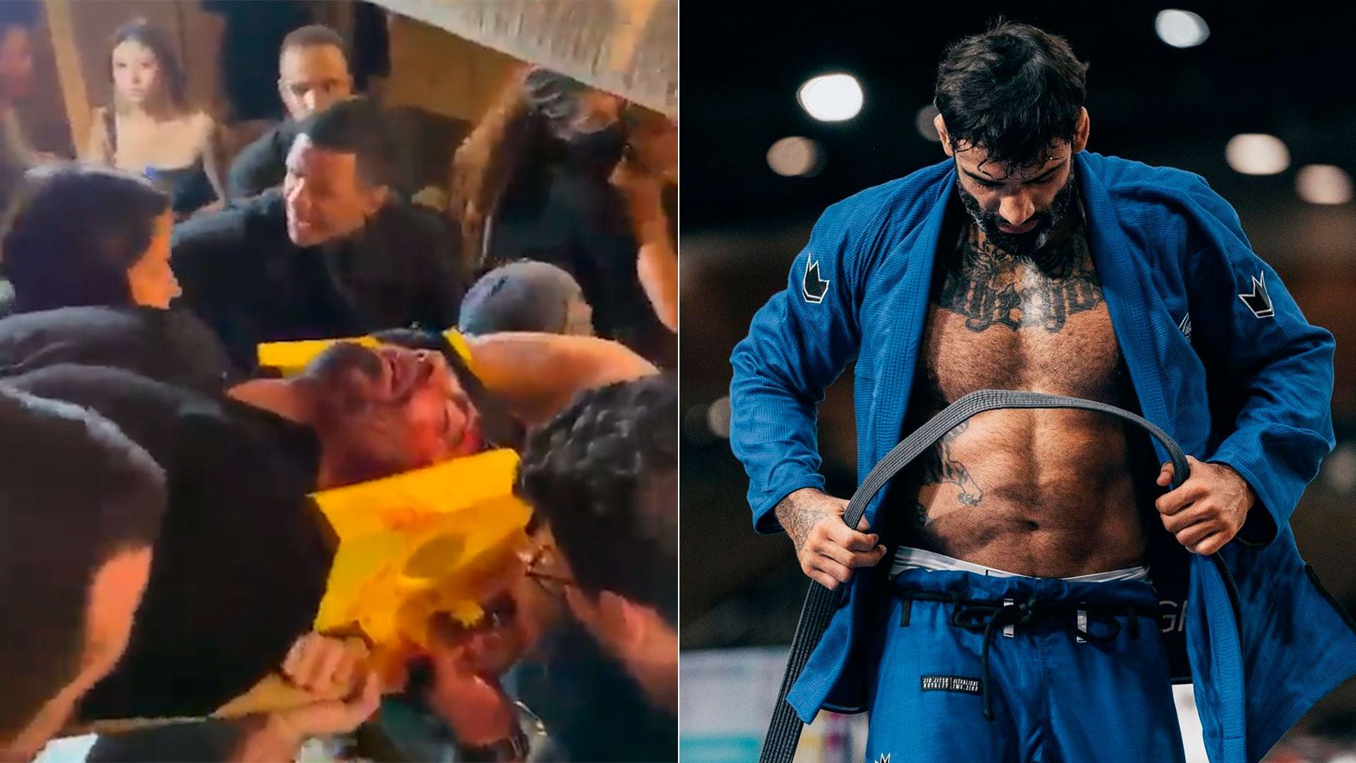 Asesinato de Leandro Lo en Brasil: las imágenes de la agonía y la furia de los luchadores de Jiu Jitsu que rodearon una comisaría  