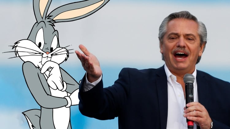 Alberto Fernández consideró que Bugs Bunny 
