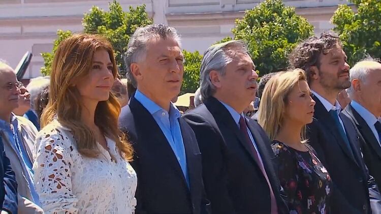 Juliana Awada, Mauricio Macri, Alberto Fernández y Fabiola Yáñez