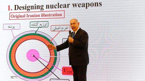 Netanyhau denunciÃ³ que TeherÃ¡n busca producirÂ cabezas nucleares cada una con 10 kilotones de TNT (AFP)