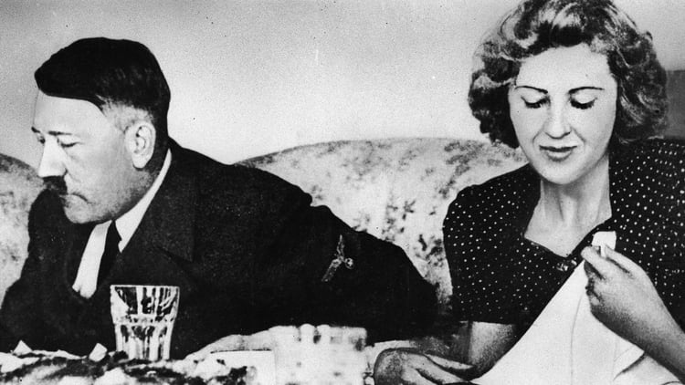 Hitler y Eva Braun (Getty Images)