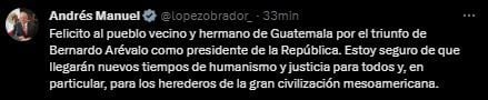 Andrés Manuel López Obrador emitió un mensaje por medio de sus redes sociales (Twitter/@lopezobrador_)