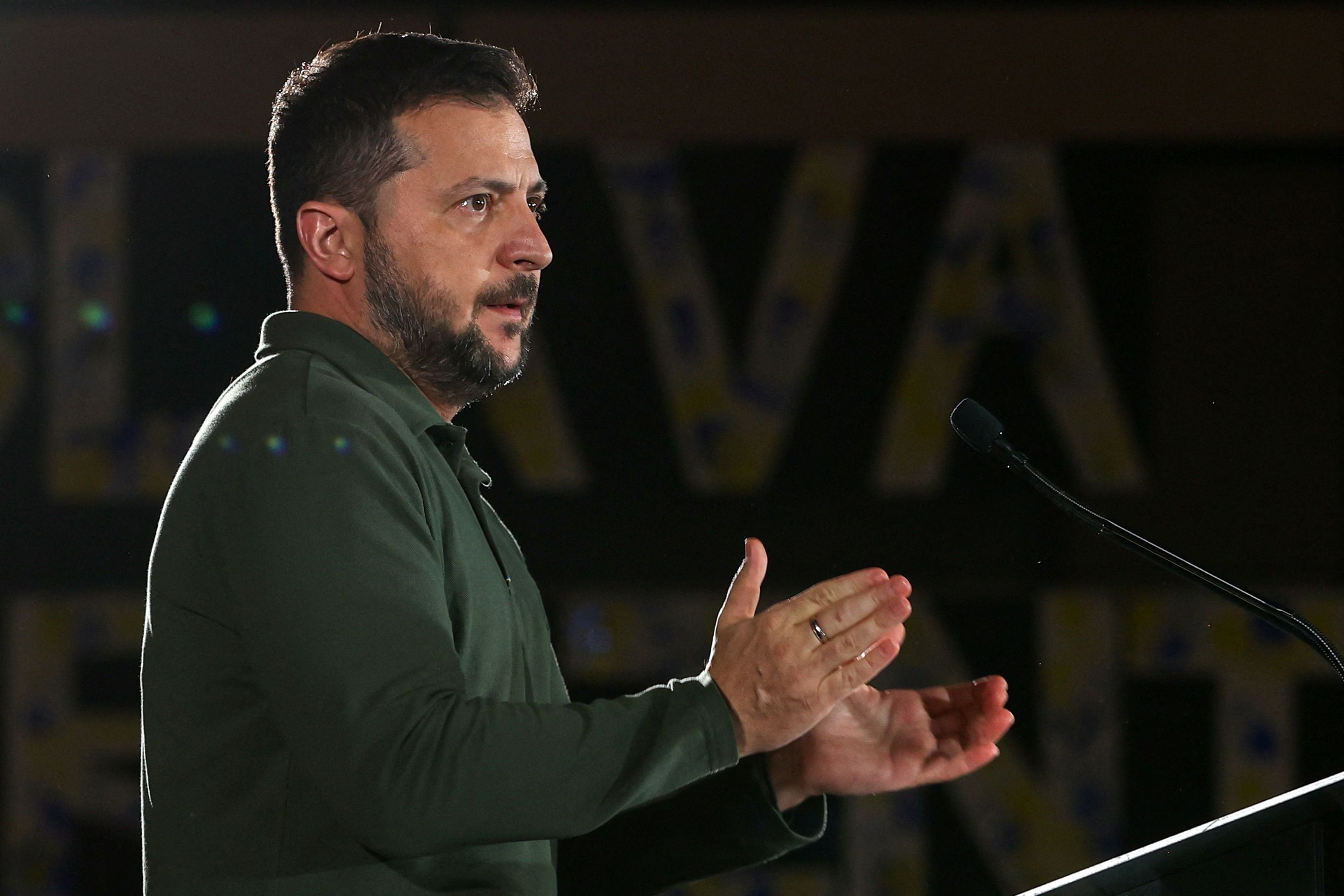 El presidente de Ucrania, Volodimir Zelensky, asiste a un acto en Toronto, Ontario, Canadá, el 22 de septiembre de 2023. REUTERS/Carlos Osorio