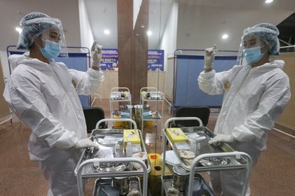 La vacuna Sputnik V (Gam-COVID-Vac) se basa en una plataforma de vacuna de dos vectores ya existente, desarrollada en 2015 para tratar el ébola,REUTERS/Pavel Mikheyev