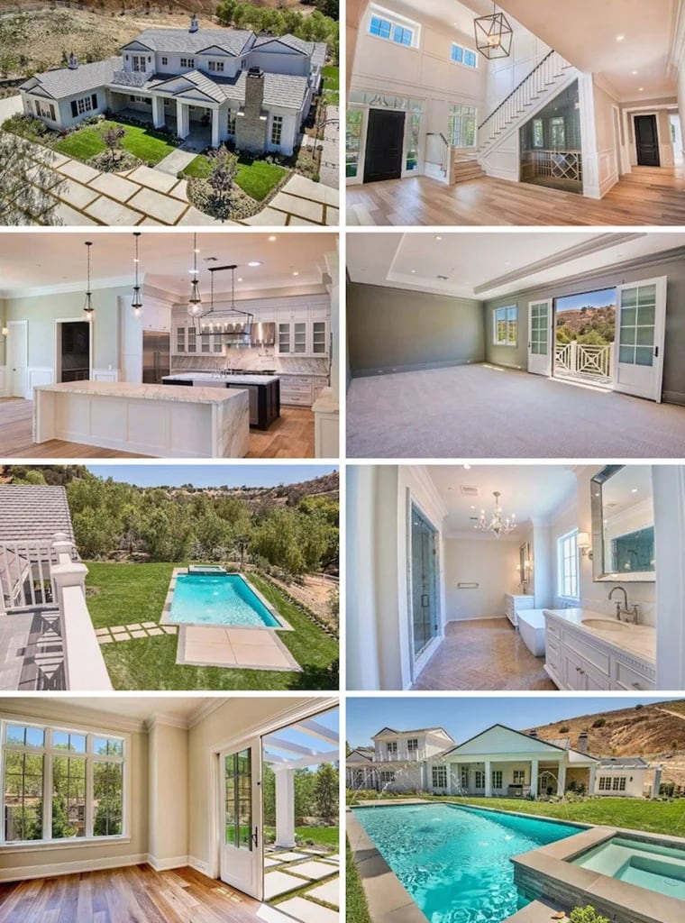 Kylie Jenner optó por un vivienda de 7 mil metros cuadrados con piscina, amplios jardines, bodegas y cancha de básquet