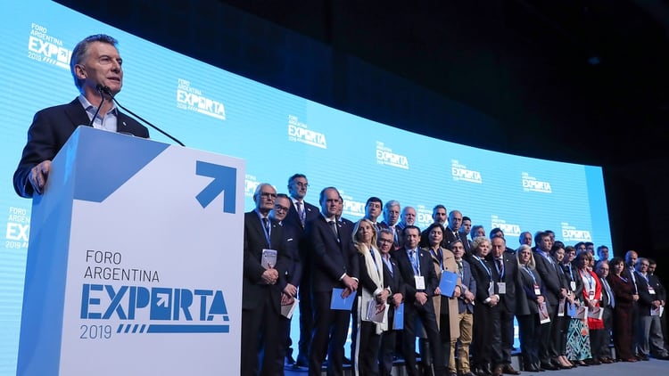 Mauricio Macri en la apertura del Foro Argentina Exporta 2019
