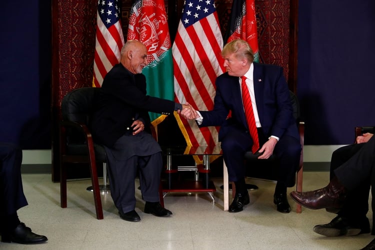Trump met with President Ashraf Ghani in Afghanistan (REUTERS / Tom Brenner)