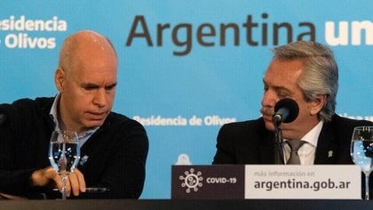 Horacio Rodríguez Larreta y Alberto Fernández