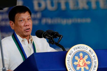 El presidente filipino, Rodrigo Duterte. EFE/Francis R. Malasig/Archivo
