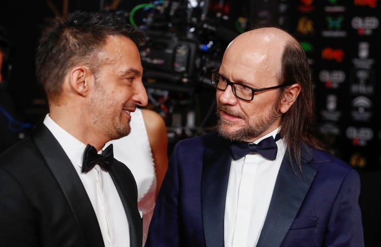 Santiago Segura y Alejandro Amenabar en la alfombra roja de los Premios Goya (REUTERS/Jon Nazca)